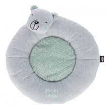 Trixie Legowisko Okrągłe Junior Miś, 40 cm, jasny szary/miętowy