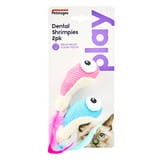 Petstages Dental Shrimpies, Kolorowe Krewetki, 2 sztuki,  Zabawka Wspomagająca Czyszczenie Zębów! 