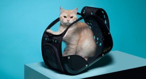 Ibiyaya 2w1 HardRock Transporter i Torba Na Ramię, do 6 kg, Transparentne Ścianki/ Czarny, Bardzo Lekki i Składany Na Płasko!   