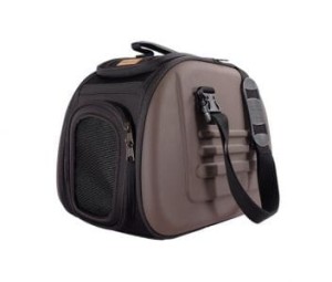 Ibiyaya 2w1 Classic Transporter i Torba Na Ramię, do 6 kg, Brązowy, bardzo Lekki i Składany Na Płasko!