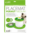 Catit Placemat Peanut Medium 46x29cm , Podkładka Silikonowa z Miską i Miejscem na Fontannę, zielona