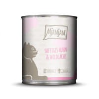 MjAMjAM Soczysty kurczak i dziki łosoś puszka 800g