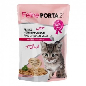 Feline Porta 21 Kurczak z Ryżem Dla Kociąt 100g