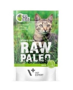 Vet-Expert Raw Paleo Sterilized - Dziczyzna saszetka 100 g