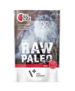Vet-Expert Raw Paleo Adult - Wołowina saszetka 100 g