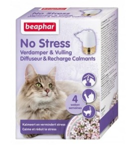 Beaphar No Stress Cat Dyfuzor z Wkładem 30ml, Redukcja Stresu Dzięki Naturalnym Olejkom!
