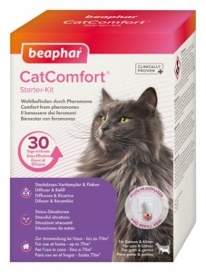 Beaphar Cat Comfort Calming Dyfuzor i Wkład 48 ml,  Redukcja Stresu Dzięki Kocim Feromonom!