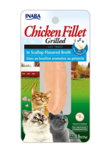 Inaba Grilowany Filet z Kurczaka w Bulionie z Przegrzebków 25 g, Soczysty Miękki Filet!