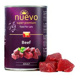 Nuevo Cat Wołowina Dla Dorosłych Kotów 400 g