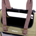 Ibiyaya Portico Mixed Fabric, Transporter i Torba w Jednym, Zielony, do 6 kg, Lekki i Składany, NOWOŚĆ!