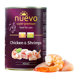 Nuevo Cat Kurczak i Krewetki Dla Dorosłych Kotów 400 g