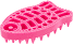 Trixie Szczotka do Masażu Silikonowa, 7x11 cm, Kształt Rybki, Różowa