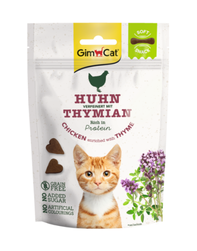 GimCat Soft Snacks Kurczak z Tymiankiem 50g, NOWOŚĆ! 