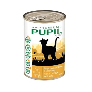 Pupil Premium Bogata w Kurczaka z Cielęciną w Galaretce 415g, Wyprodukowana w Polsce! 