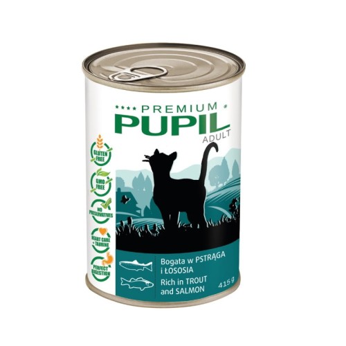 Pupil Premium Bogata w Pstrąga z Łososiem w Galaretce 415g, Wyprodukowana w Polsce!  