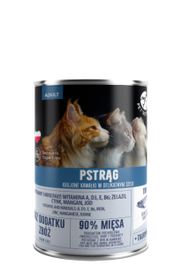 Pet Republic Krojone Kawałki Pstrąga w Sosie 400g, Polski Producent! Nowość!