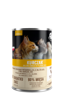 Pet Republic Krojone Kawałki z Kurczakiem w Sosie dla Kotów Sterylizowanych 400g, Polski Producent! Nowość!  