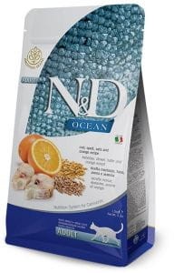 N&D Cat Ocean Dorsz, Orkisz, Owies i Pomarańcza 300g