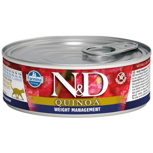 N&D CAT Quinoa Weight Management Kontrola Wagi 80 g 