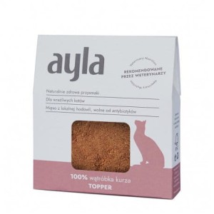 AYLA Cat Wątróbki Kurze Liofilizowane Topper - Dosmaczacz 28g, Polski Producent, Mięso Jakości Human Grade, Chów Bez Antybiotyków!