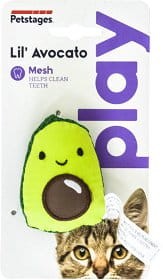 Petstages Lil' Avocato, Avokado z Kocimiętką Zabawka Dla Kota Wspomagająca Czyszczenie Zębów!