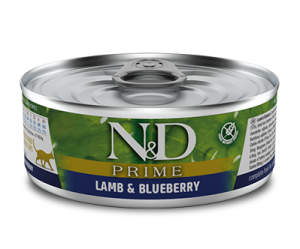 N&D CAT Prime Jagnięcina i borówki 70 g