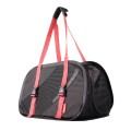 Ibiyaya Transporter Składany Torba na Ramię Flying Pal, Czarny/czerwony, Bardzo Lekki! Do 6 kg!