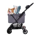 Ibiyaya Wózek Easy Pet Buggy, Szary, Składany, Obciążenie do 20 kg!