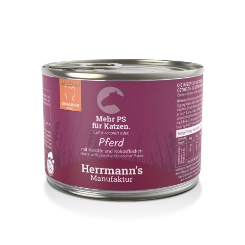 Herrmann's Menu Konina z Marchewką i Płatkami Kokosowymi 200g, NOWOŚĆ!