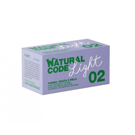 Natural Code Cat 02 Light  Tuńczyk z Doradą i Jabłkiem, 4 x 70g, NOWOŚĆ!