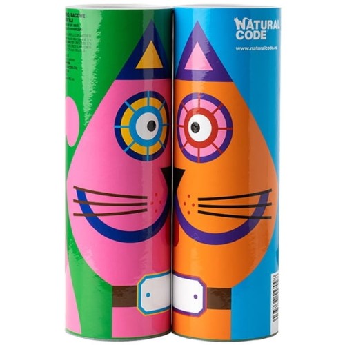 Natural Code Mascotte 1, Zestaw 5x85g Light 01 Tuńczyk, Owoce Goji i Żurawina w Ozdobnej Tubie!