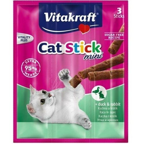 Vitakraft Cat Mini Sticks Kaczka i Królik 3 szt,  Miękkie Paluszki!  