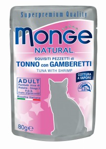 Monge Natural Tuńczyk i Krewetki w Galarecie, saszetka 80 g 