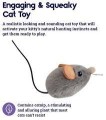 Petstages Squeak Squeak Mouse, Myszka z Kocimiętką Wydająca Naturalny Dźwięk! Aktywowana Dotykiem! Nowość!