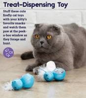 Petstages Firefly Treat Stuffer Glow in The Dark Cat Toy! Świetliki Na Kocie Przysmaki! Świecą w Ciemności! 2 Sztuki w Zestawie! Nowość!