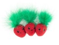 Petstages StrawBabies 3Pack Cat Dental Catnip Toy, Truskaweczki z Kocimiętką Wspomagające Czyszczenie Zębów, 3 sztuki, NOWOŚĆ!