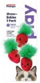 Petstages StrawBabies 3Pack Cat Dental Catnip Toy, Truskaweczki z Kocimiętką Wspomagające Czyszczenie Zębów, 3 sztuki, NOWOŚĆ!