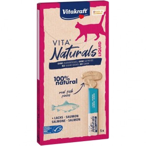 Vitakraft Cat Vita Naturals Liquid Snack Łosoś 15g / 1 sztuka, NOWOŚĆ!  