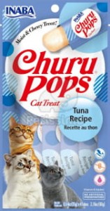 Inaba Cat Churu Pops Tuńczyk 4x15g, NOWOŚĆ! Miękki Soczysty Przysmak w Galaretce! Konsystencja Żelki! 1 tubka TYLKO 6,5 kcal!
