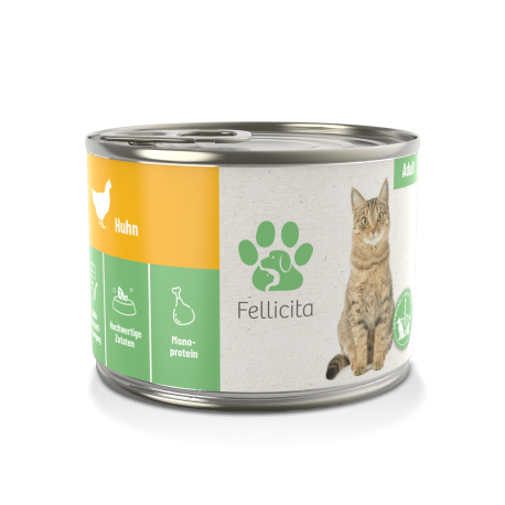 Fellicita Cat Pure Chicken 200g, Czysty Kurczak, Miękki Aromatyczny Pasztet!! NOWOŚĆ! 