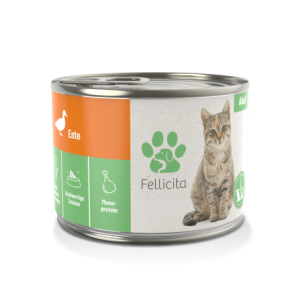 Fellicita Cat Pure Duck 200g, Czysta Kaczka, Miękki Aromatyczny Pasztet!! NOWOŚĆ!  
