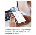 Catit Pixi 6 - Meal Smart Feeder Automatyczne Karmidło Podajnik Pokarmu, Aplikacja i Powiadomienia na Telefon! Możliwość ustawienia harmonogramu 6 posiłków! 6 Miseczek! 2 Wkłady Lodowe Zapewniające Świeżość Karmy! 32x34,5x9,2 cm, kolor biały
