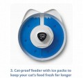 Catit Pixi 6 - Meal Smart Feeder Automatyczne Karmidło Podajnik Pokarmu, Aplikacja i Powiadomienia na Telefon! Możliwość ustawienia harmonogramu 6 posiłków! 6 Miseczek! 2 Wkłady Lodowe Zapewniające Świeżość Karmy! 32x34,5x9,2 cm, kolor biały