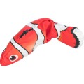 Trixie Wriggle Fish Ruszająca Się Ryba! Uruchamiana Dotykiem, Z Kocimiętką, ładowana USB, 26 cm, czerwony/biały/czarny, NOWOŚĆ!