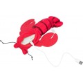 Trixie Wriggle Shrimp Ruszająca Się Krewetka! Uruchamiana Dotykiem, Z Kocimiętką, Ładowana USB, 23 cm, czerwony, NOWOŚĆ! 