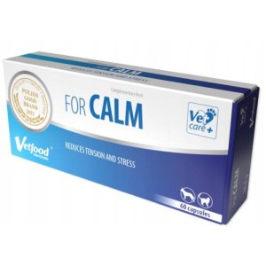 Vetfood For Calm, 60 Kapsułek, Redukcja Stresu, Tryptofan, Waleriana, Witamina B! Nowość!