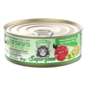 Feline Porta 21 Superfood Kurczak z Kiwi 80g, Miękka Galaretka! Nowość!  