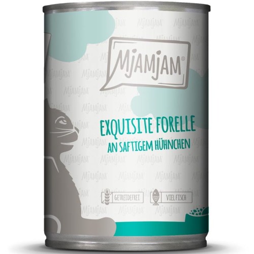 MjAMjAM Wykwintny Pstrąg z Soczystym Kurczakiem 400g, NOWOŚĆ! Krótka, limitowana seria smaku!  