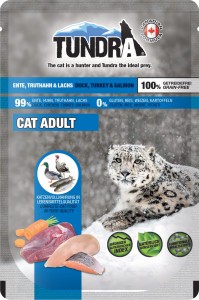 Tundra Cat Kaczka, kurczak, indyk i łosoś saszetka 85 g