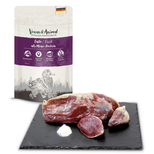 Venandi Animal Monoproteinowa Kaczka Saszetka 125g, NOWOŚĆ!  Niemiecki Producent! 